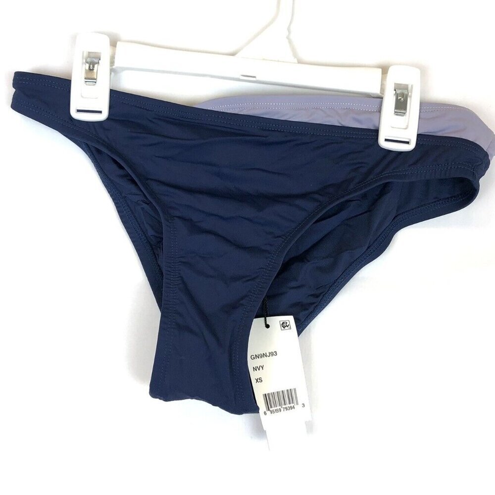 BCBG Women’s Color Block Blue Bikini Bottom, Size XS